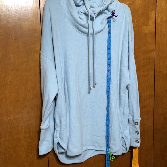 RUBY RD. WOMAN -Blue ,large neck line , fuzzy pullover. 🆕 - Picture 7 of 12